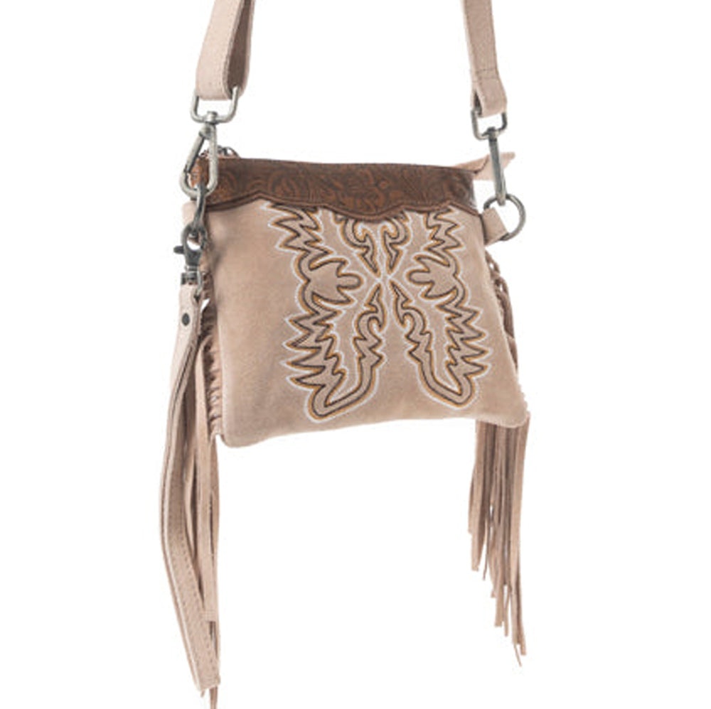 Desert Wing Crossbody Bag In Beige