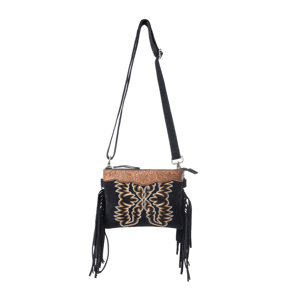 Desert Wing Crossbody Bag In Black