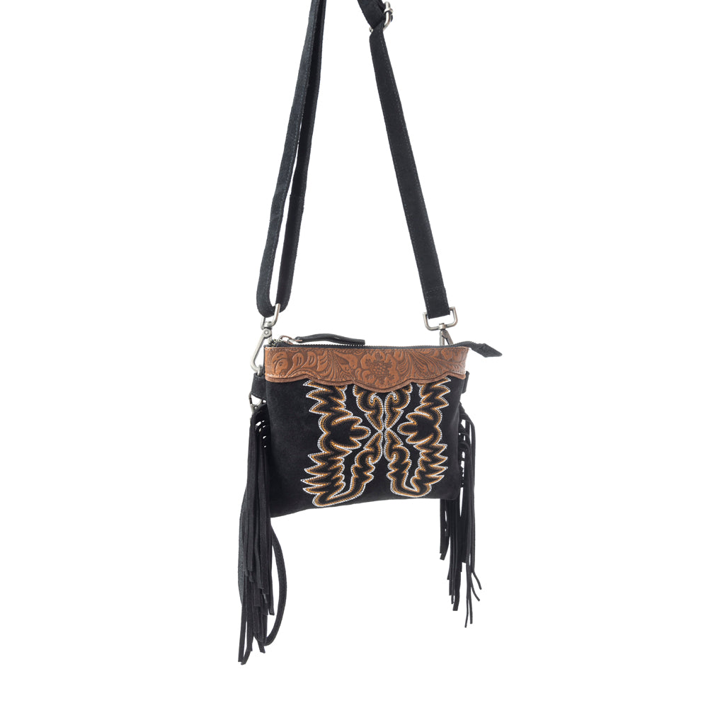 Desert Wing Crossbody Bag In Black