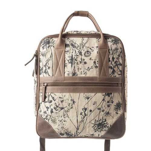 Grasslands Meadow Backpack In Green and Off White