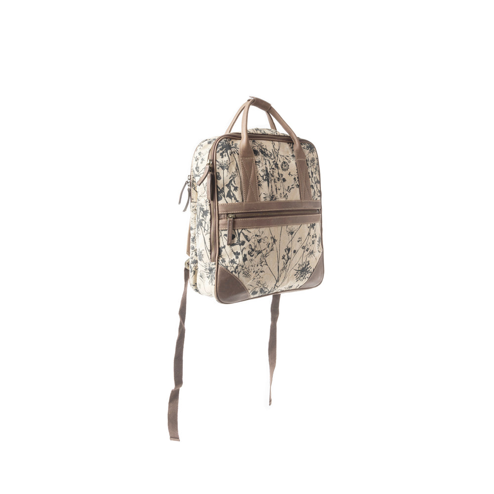 Grasslands Meadow Backpack In Green and Off White