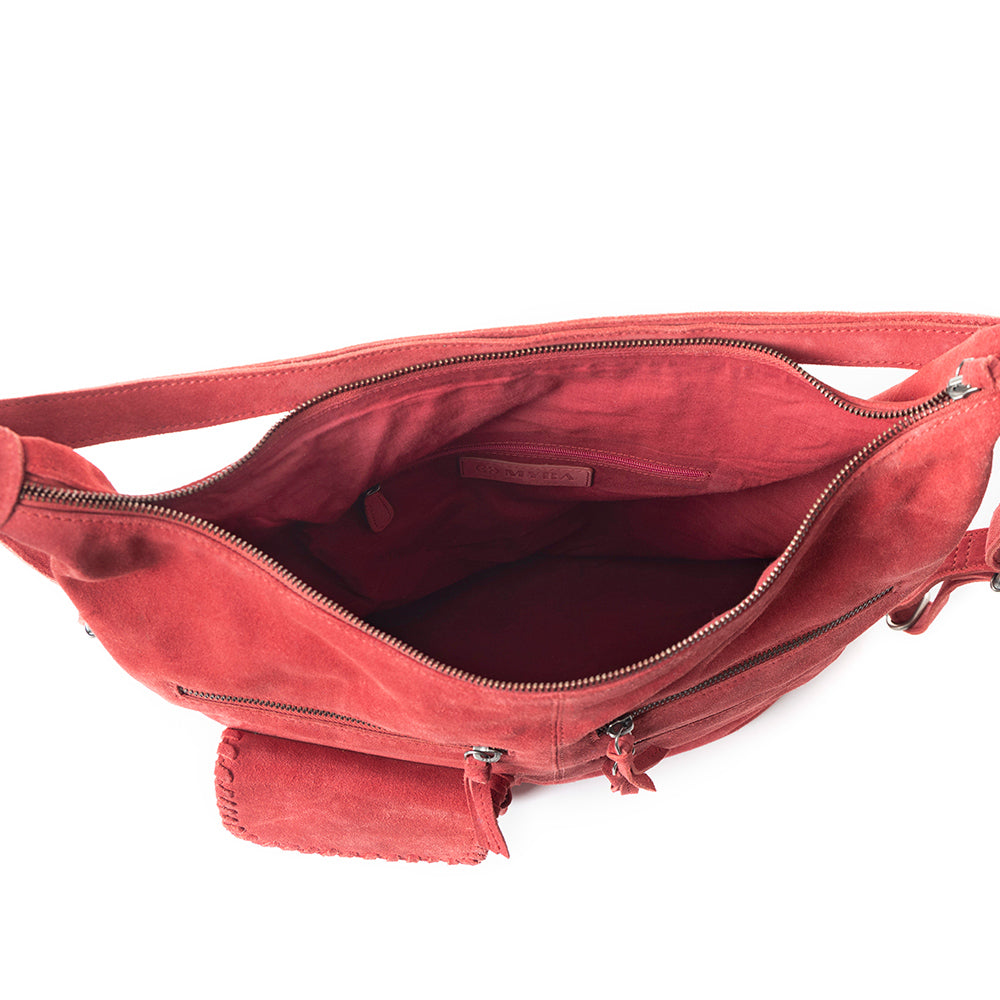 Smoky Trailhead Shoulder Bag In Red