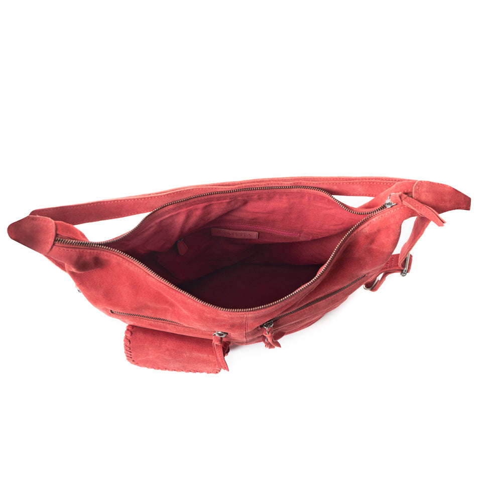 Smoky Trailhead Shoulder Bag In Red