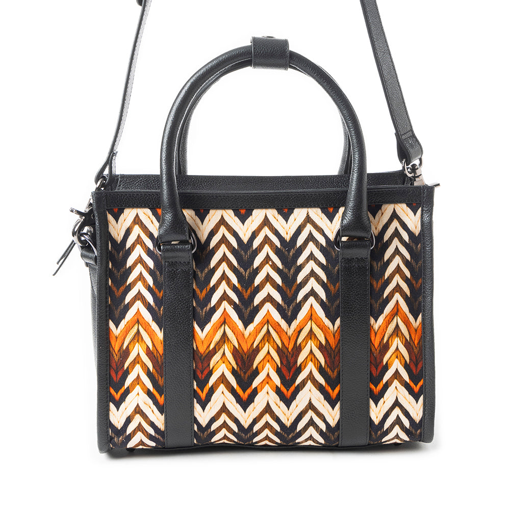 Nuevas Vistas Crossbody Bag In Black And Orange