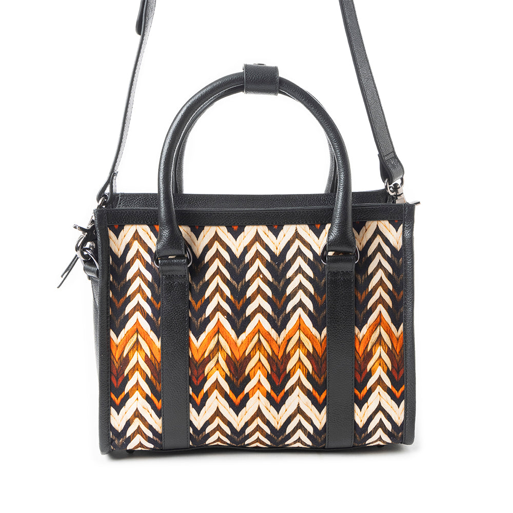 Nuevas Vistas Crossbody Bag In Black And Orange