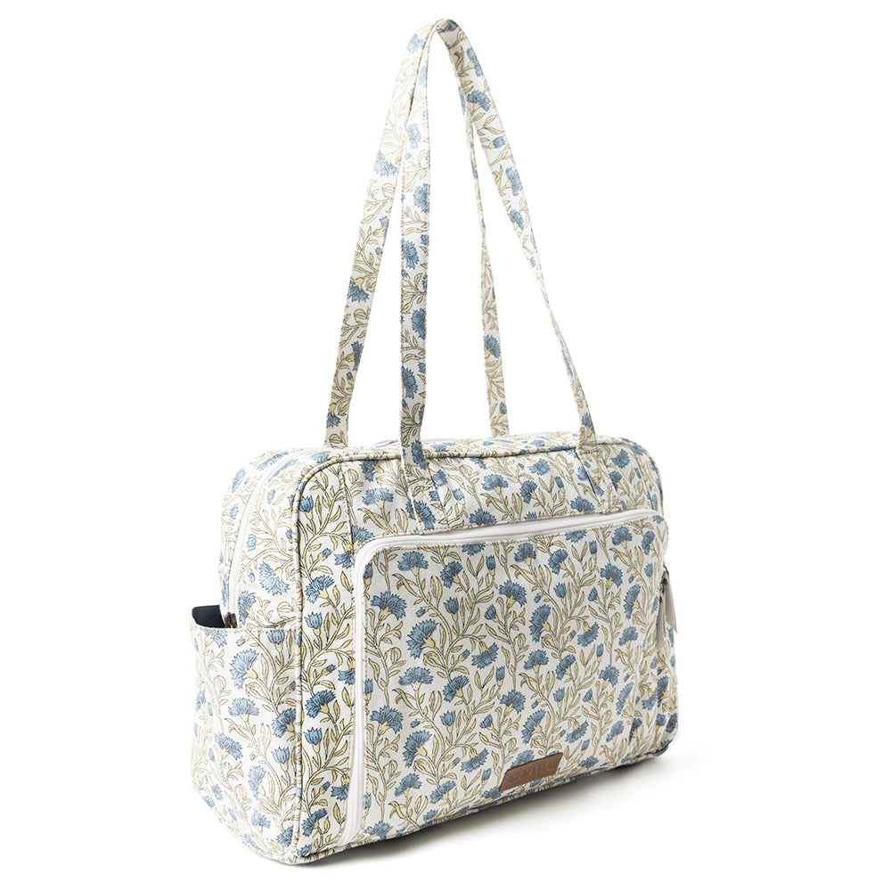 Royal Damask Diaper Bag Off White