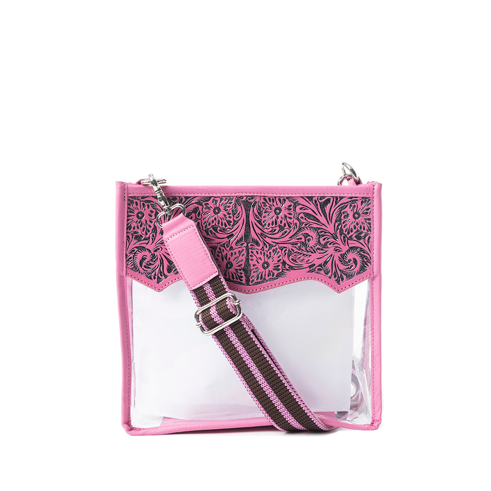 Pearlton Prairie Clear Bag In Pink