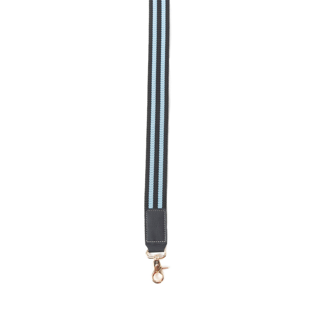 Millingston Canvas Accessory Strap In Sky Blue and Dark Blue