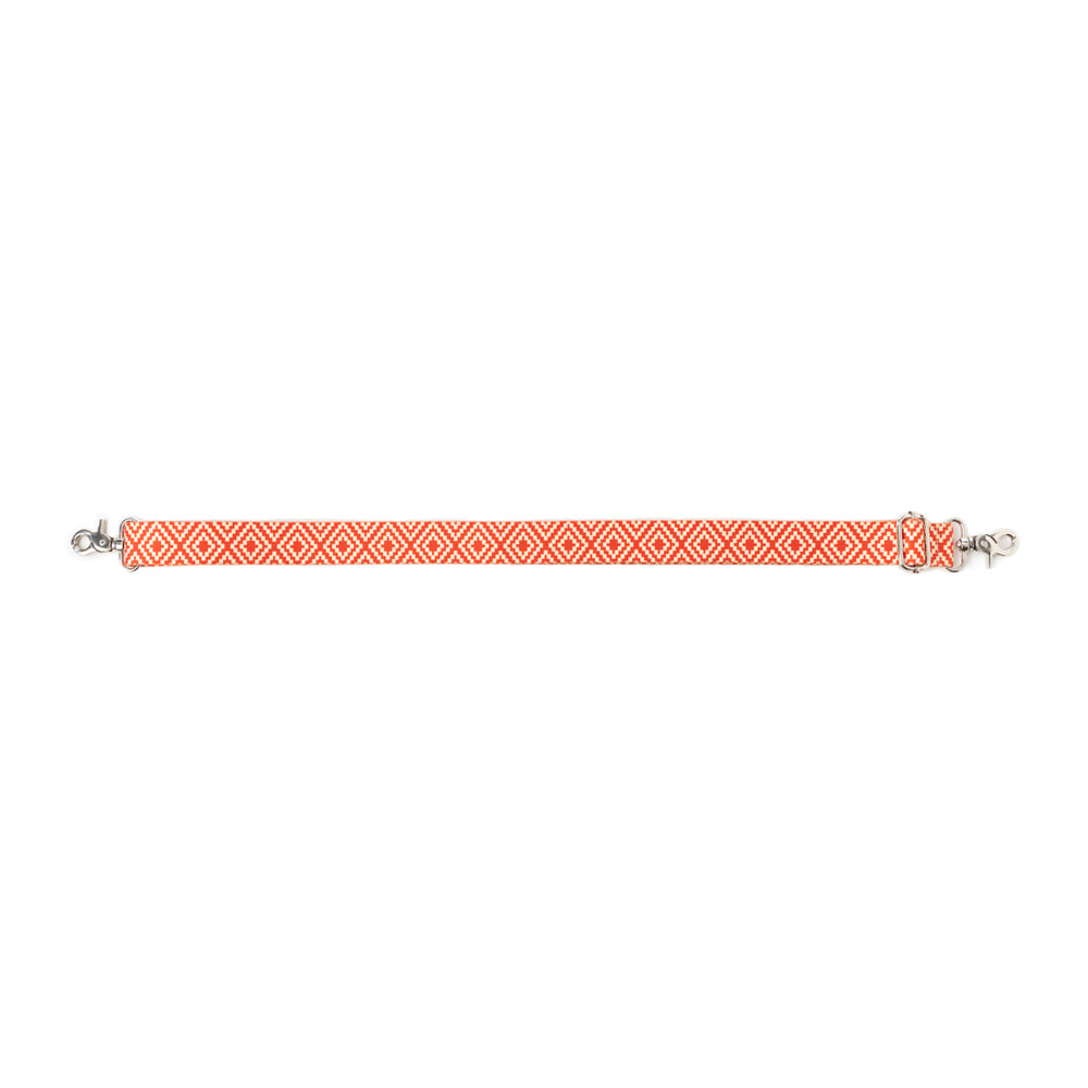 Geometric Vista Accessory Strap In Orange