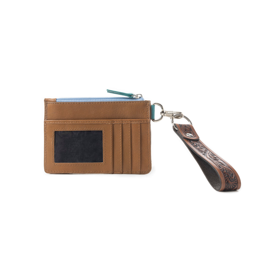 Pride of Prickly Pears Credit Card Holder In Dark Brown