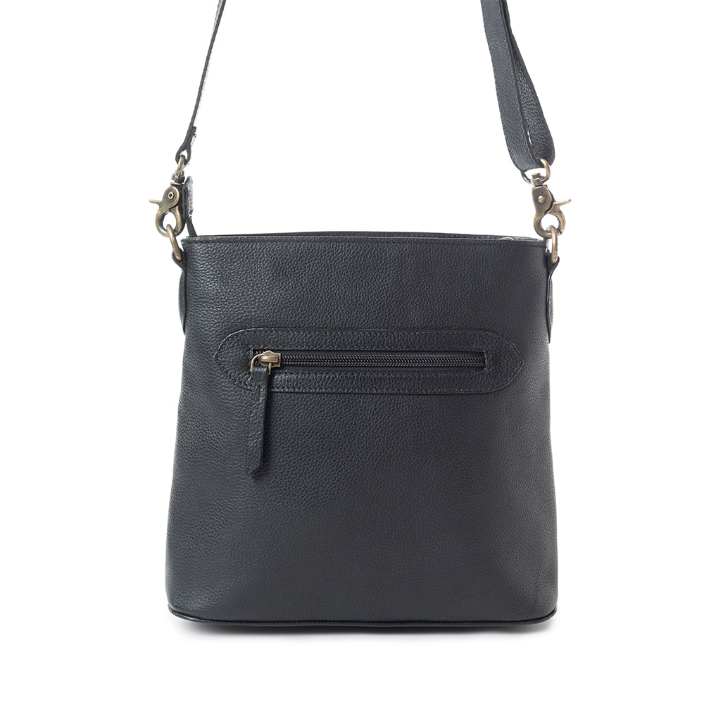 Glorious Rangelands Crossbody Bag In Black And White