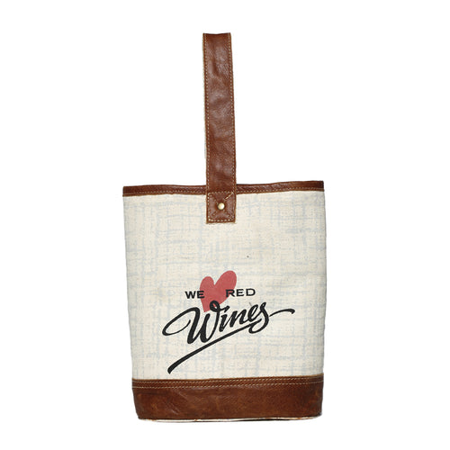 We Love Red Double Wine Bag