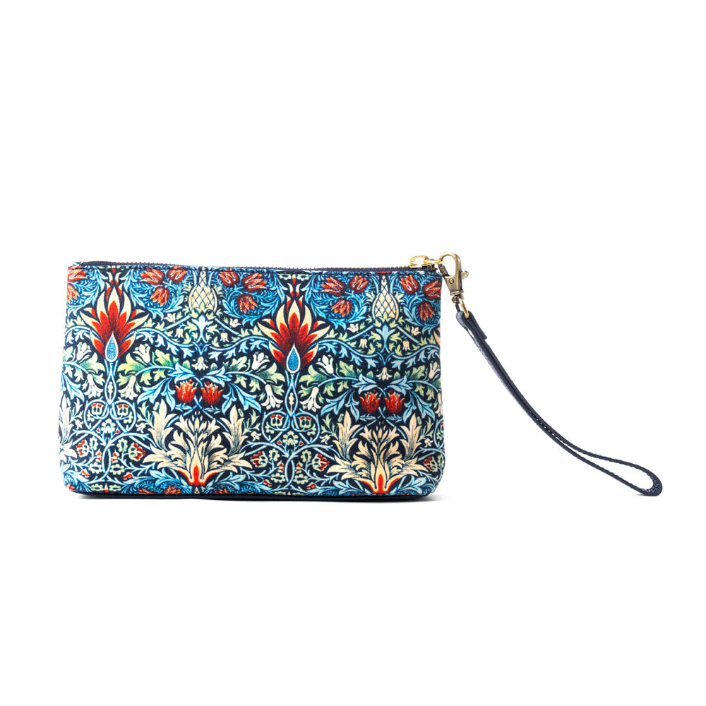 Lovely Garden Walls Clutch Bag In Blue