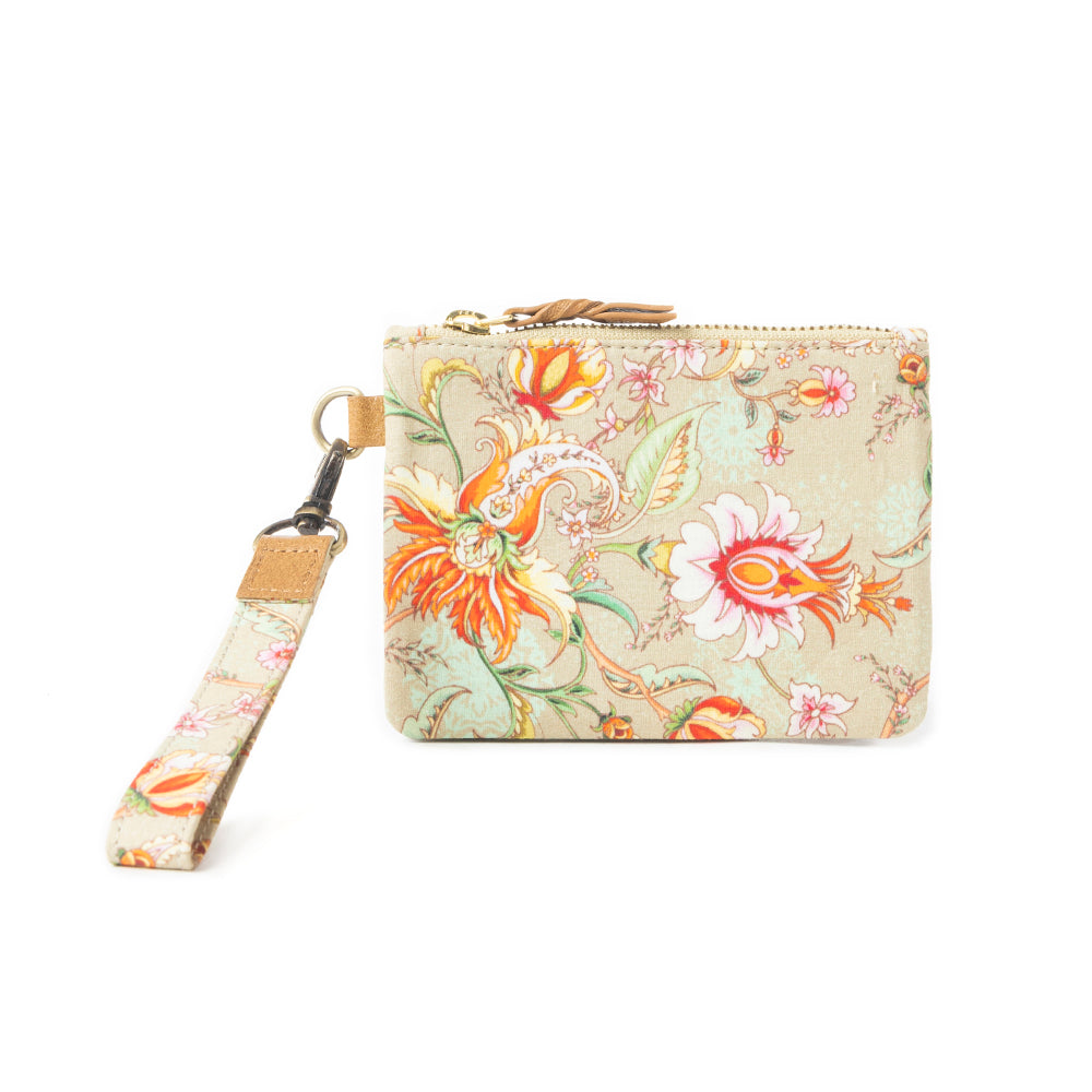 Serenity's Blooms Wallet In Beige