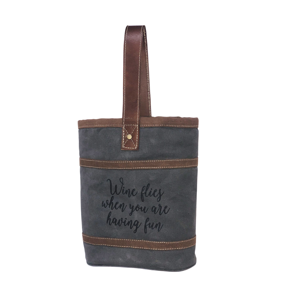 Wine Flies Double Wine Bag