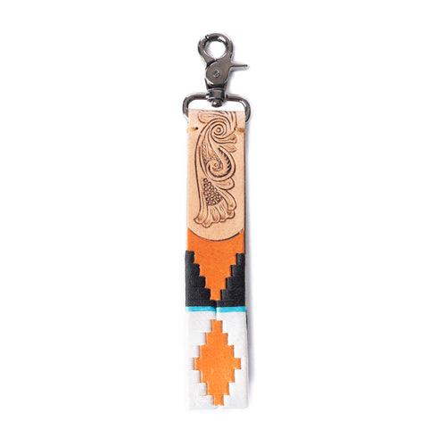 My Desert Dawn Key Fob In White & Black