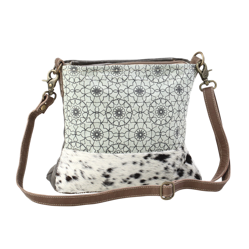 Green Floral Print Shoulder Bag - Myra Bags