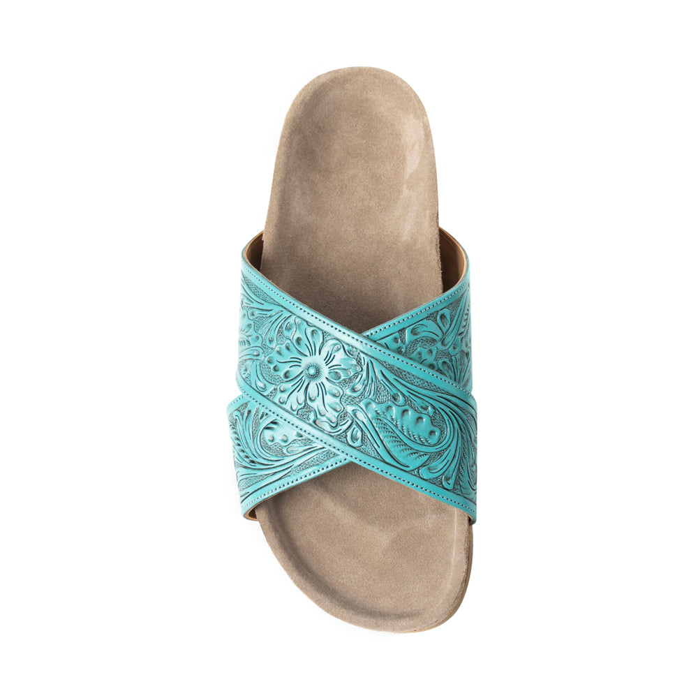 Taylor Creek Sandals In Turquoise