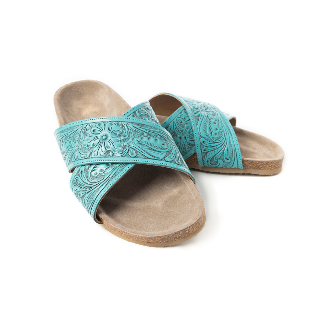 Taylor Creek Sandals In Turquoise