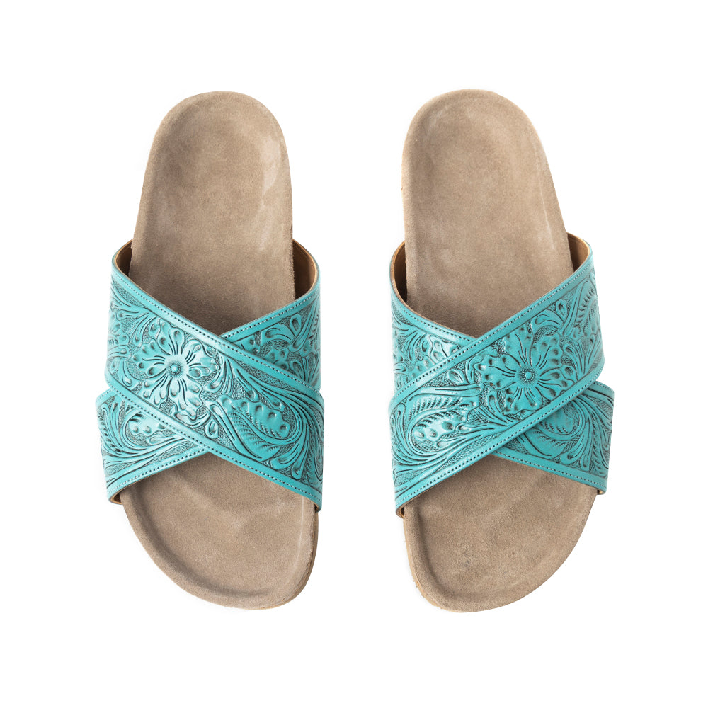 Taylor Creek Sandals In Turquoise