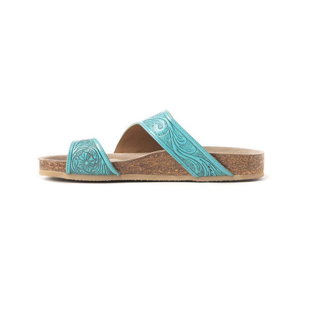 Eastward Winds Sandals Brown in Turquoise