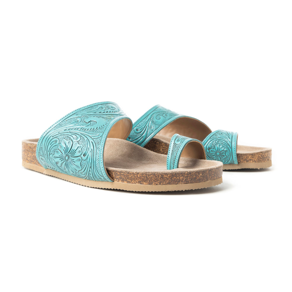 Eastward Winds Sandals Brown in Turquoise