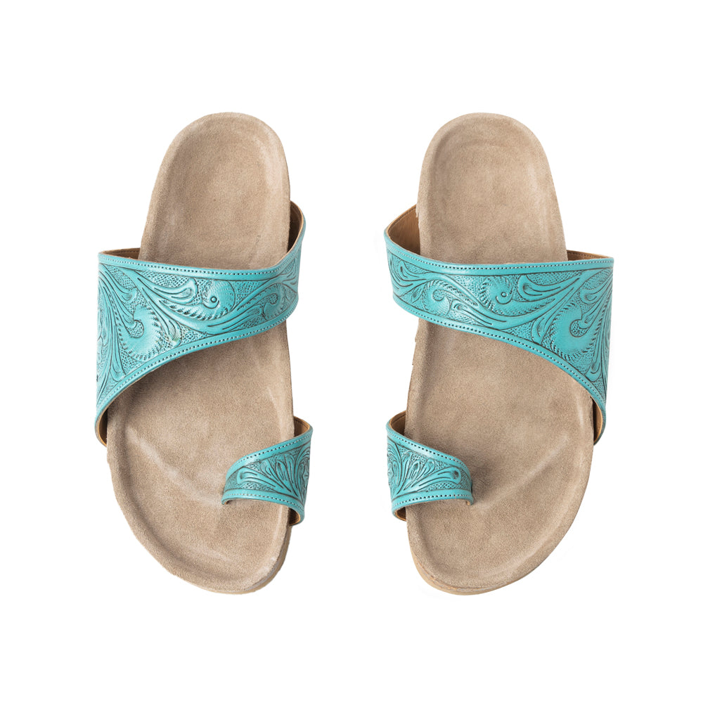 Eastward Winds Sandals Brown in Turquoise