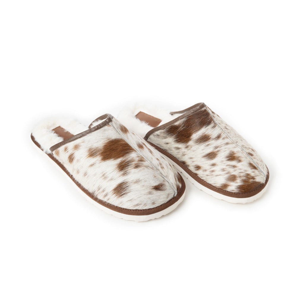 Swift Ridge House Men's Scuffs In Brown and White