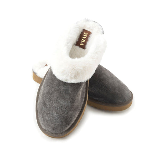 Montana Way House Scuffs In Gray and White