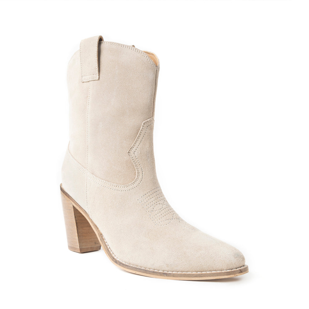 Crystal Creek Booties In Off White