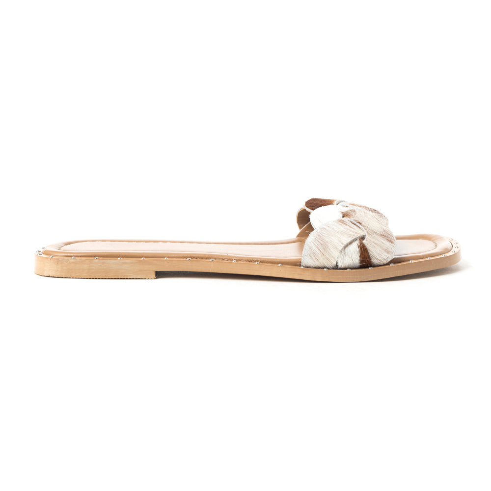 Pearline Sandals In Brown and White