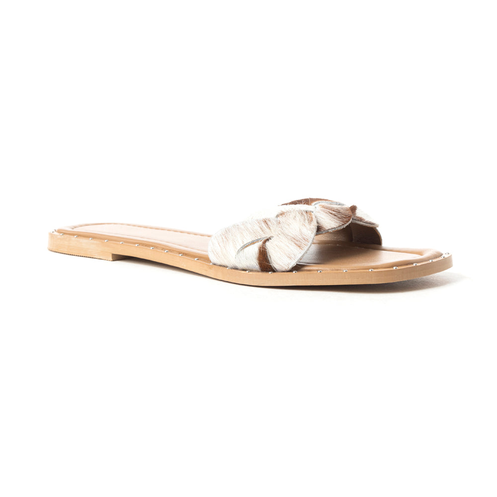 Pearline Sandals In Brown and White