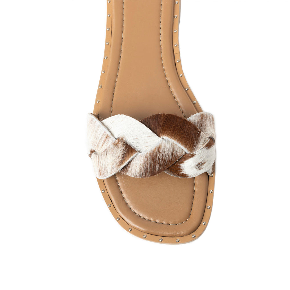 Pearline Sandals In Brown and White