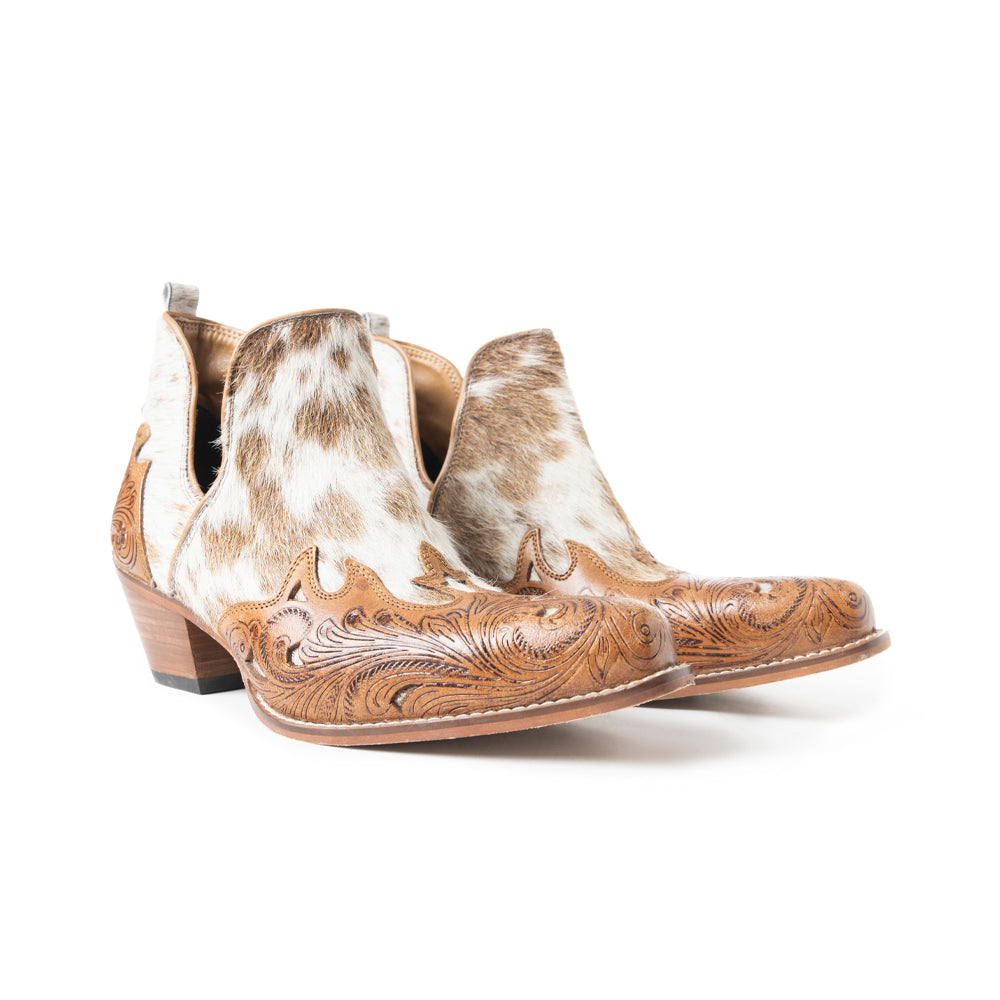 Rosa Canyon Booties In Brown & White