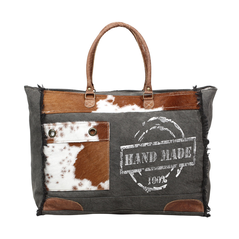 100% Handmade Print Weekender Bag - Myra Bags