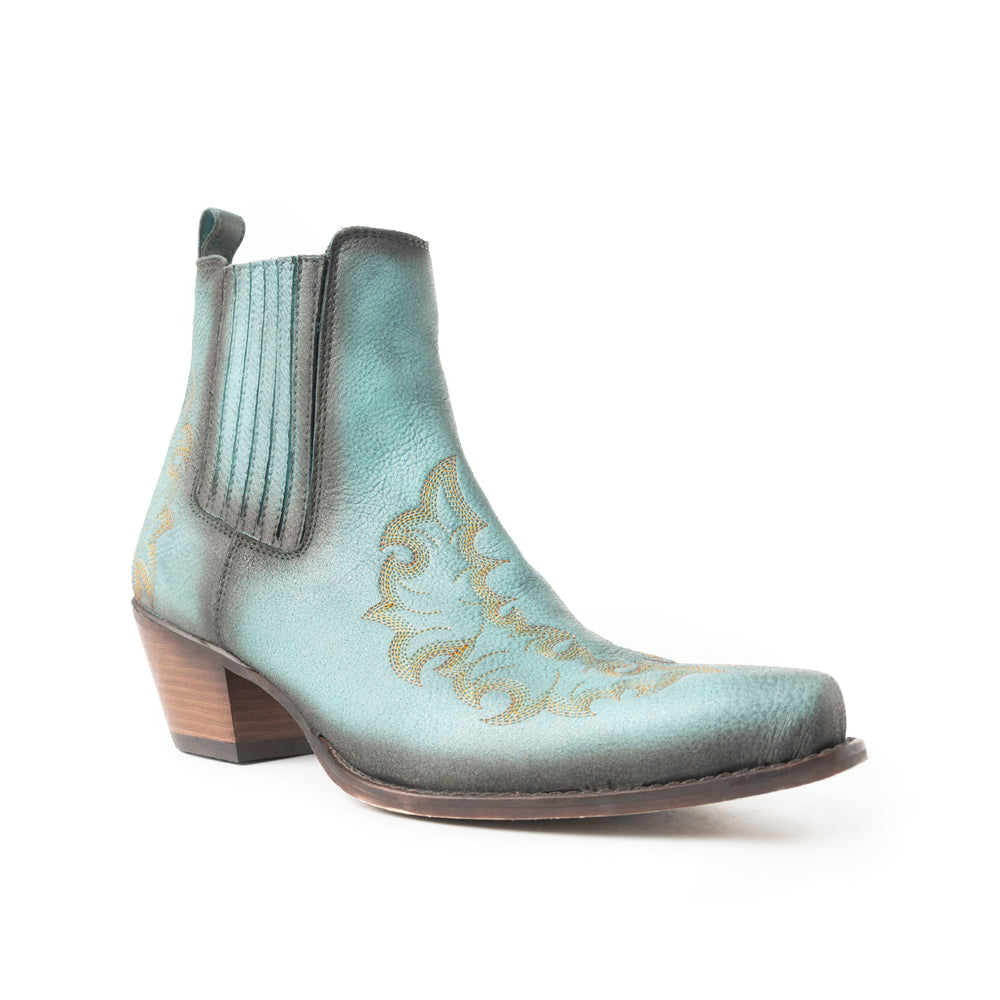 Dearling Ranch Booties In Teal