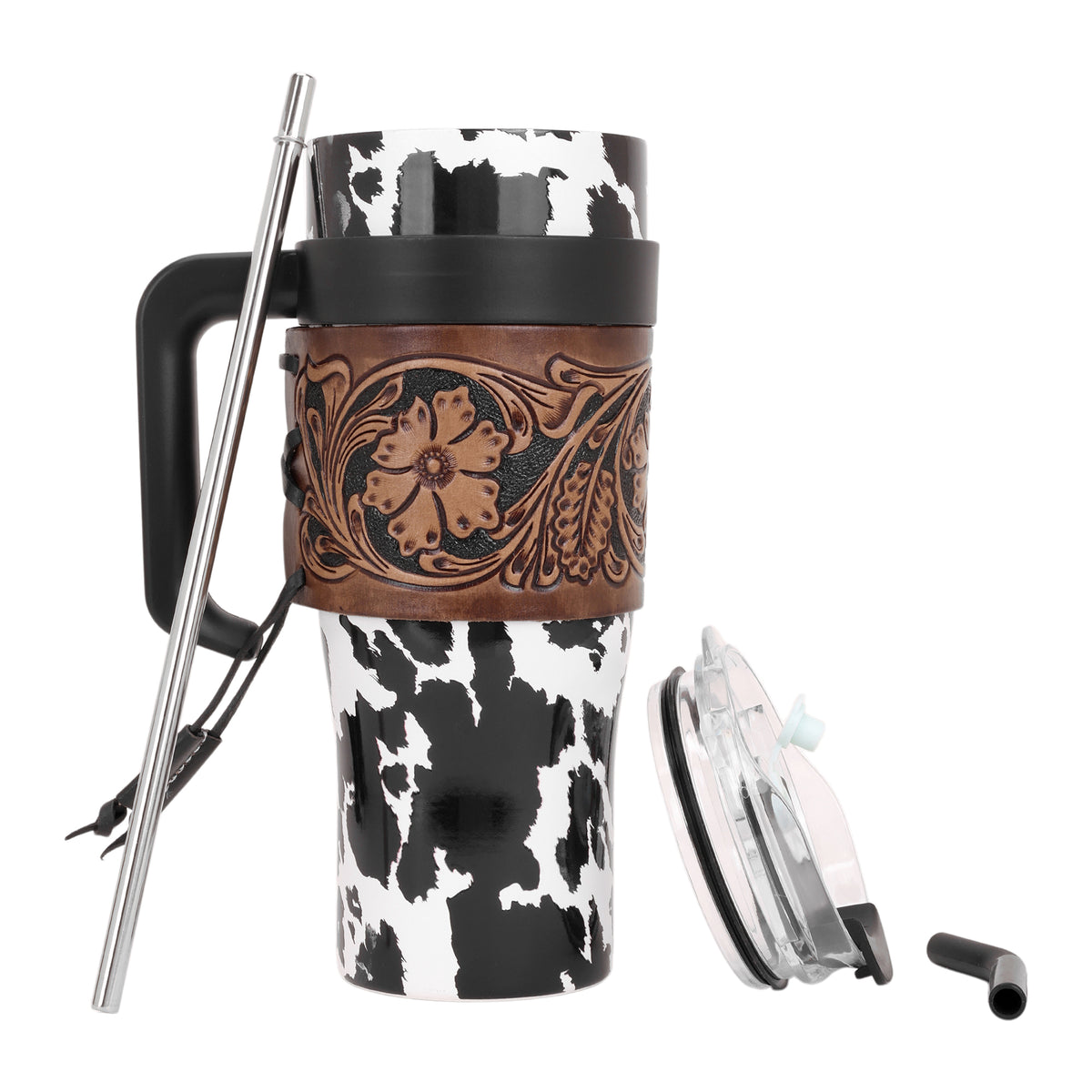 Wide Wyoming Tumbler In Black and White