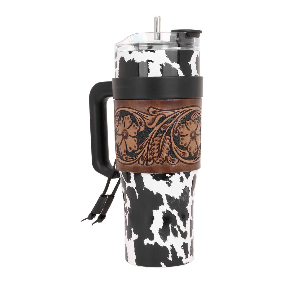 Wide Wyoming Tumbler In Black and White
