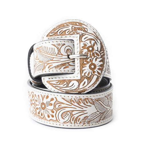 Talon High Desert Women's Belt In White