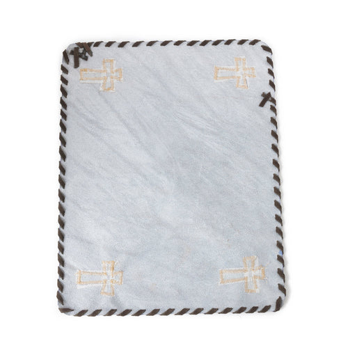 Western Grace Hairon Table Runner '' SET OF 4 '' in Saddle Ivory