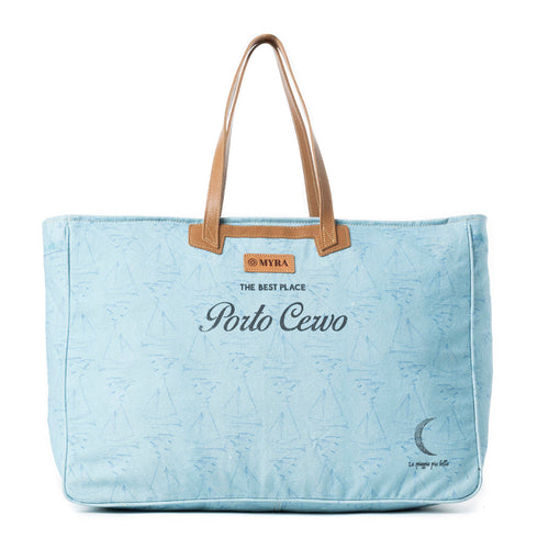 Porto Cervo Weekender Bag in Faded Denim