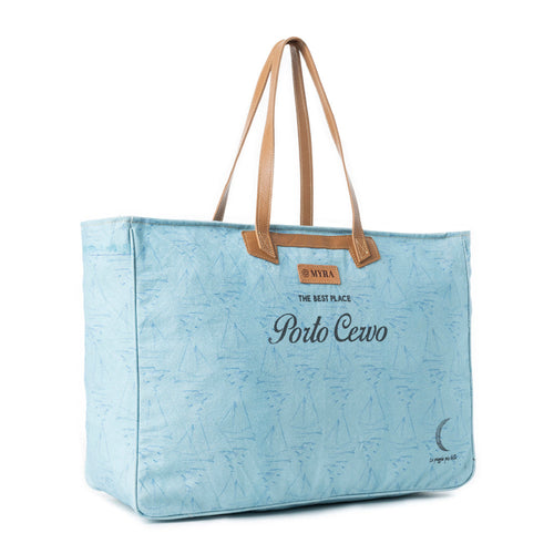 Porto Cervo Weekender Bag in Faded Denim