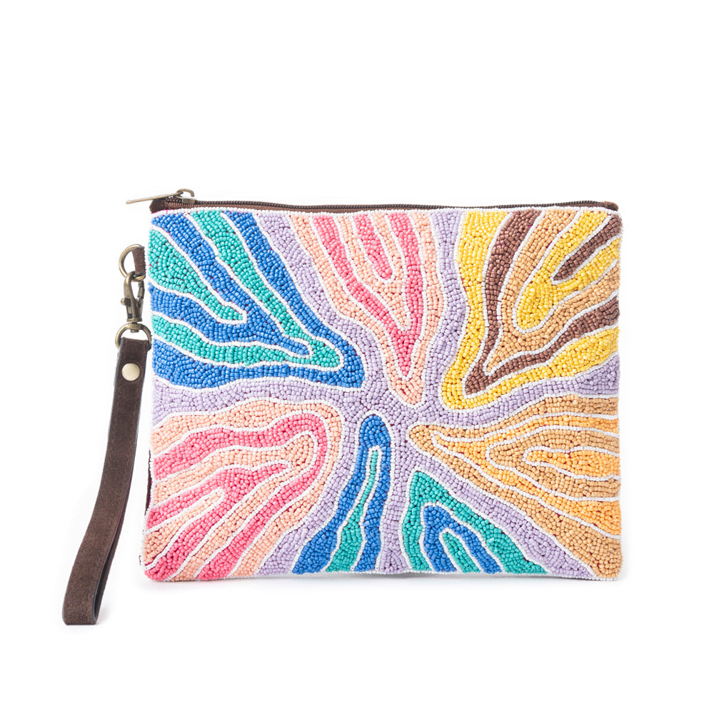 Flowing River Pouch In  Multicolor