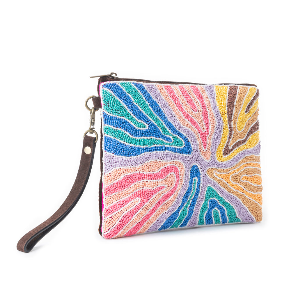 Flowing River Pouch In  Multicolor