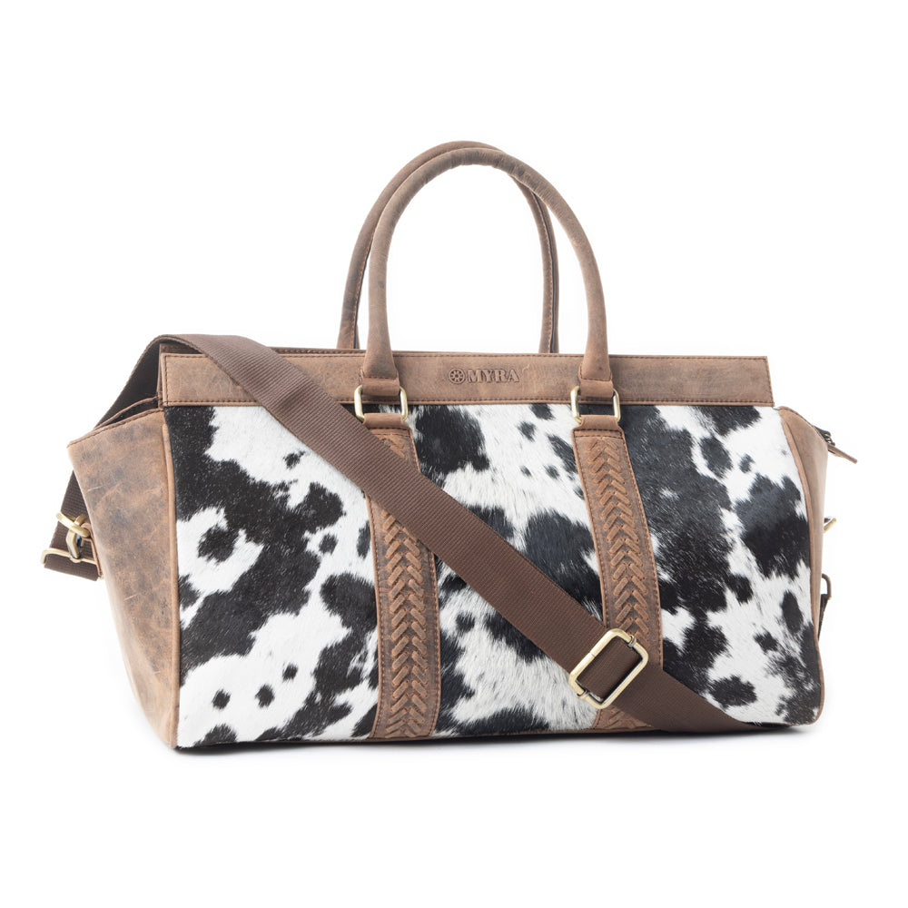 Rancher's Romance Mini Duffle In Black & White