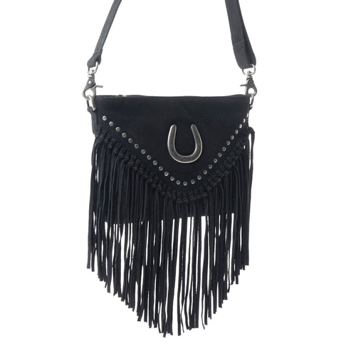 Stallion's Luck Leather Bag In Black