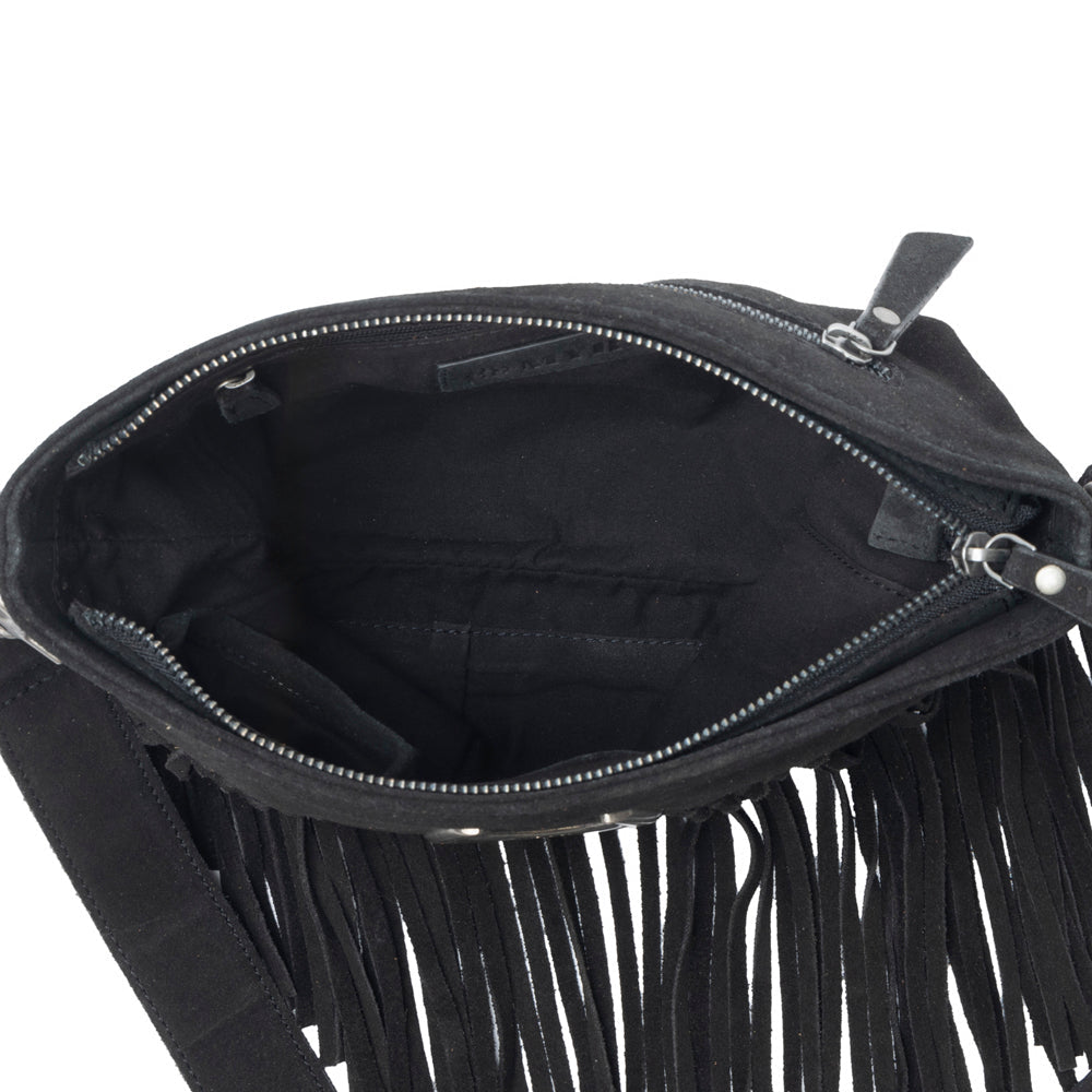Stallion's Luck Leather Bag In Black