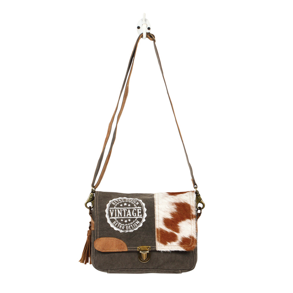 Vintage Stamp Messenger Bag