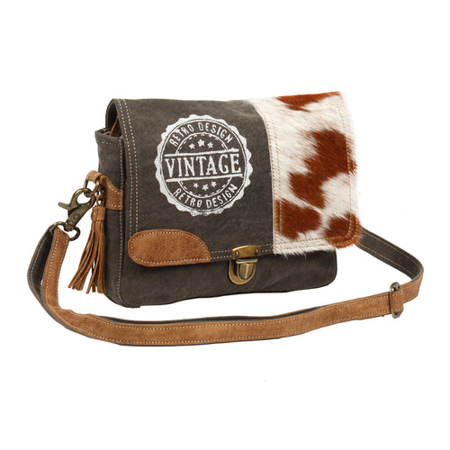 Vintage Stamp Messenger Bag