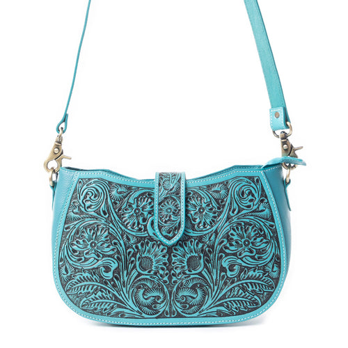 Wildflowers of the Prairie Bag In Turquoise